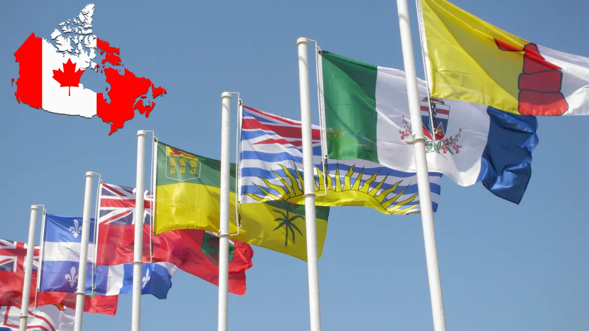 Canada provincial map with nominee program highlights.