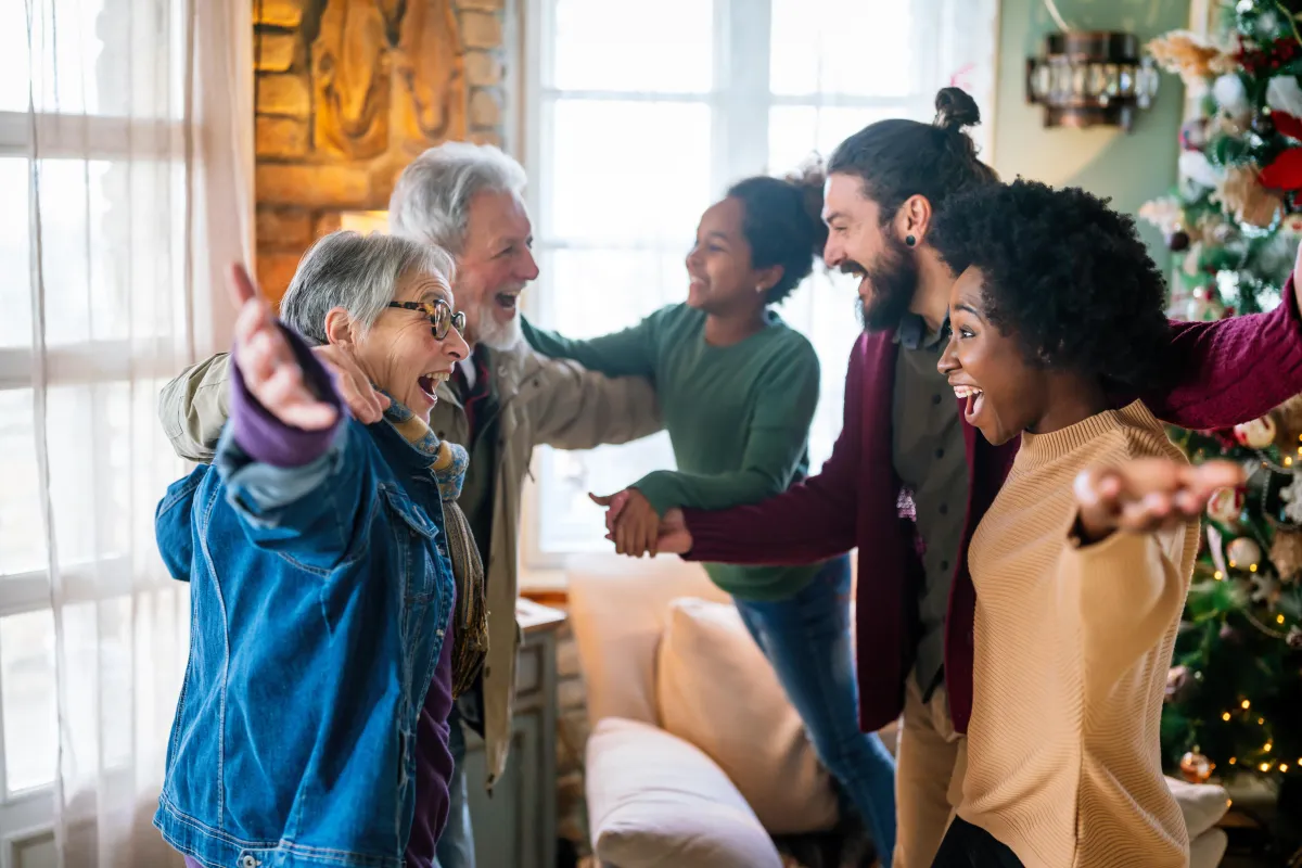 Family members reuniting through Canadian sponsorship immigration.