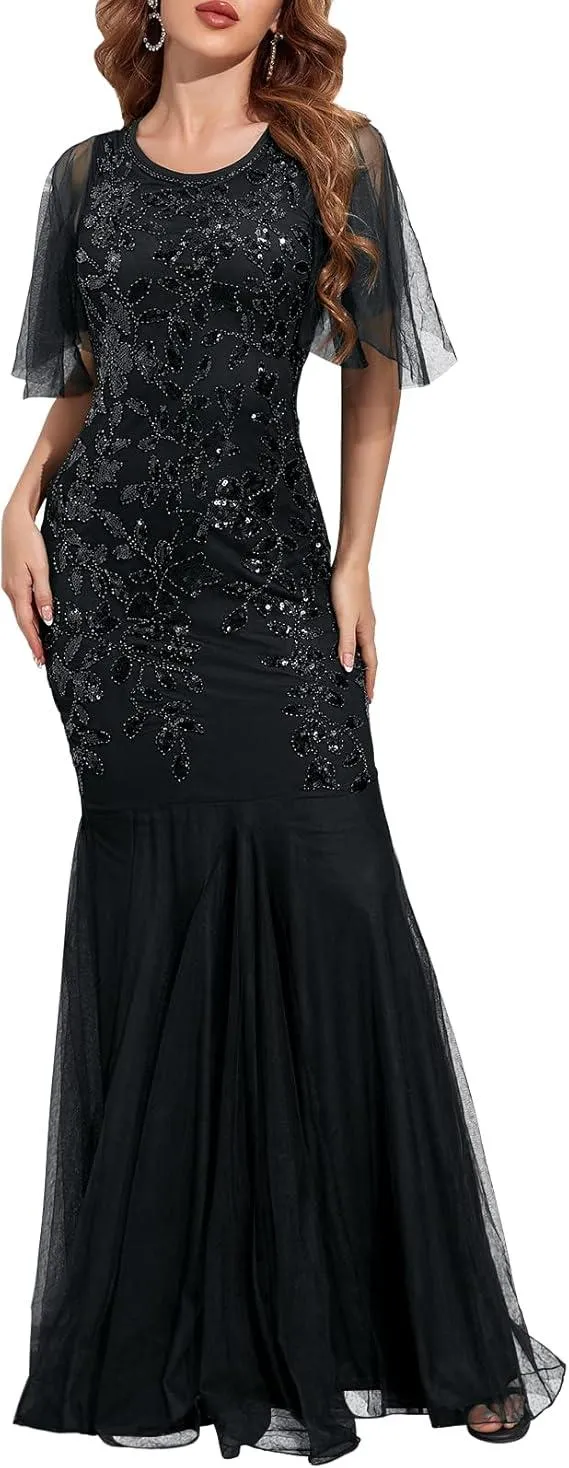 Sequin Evening Dress
