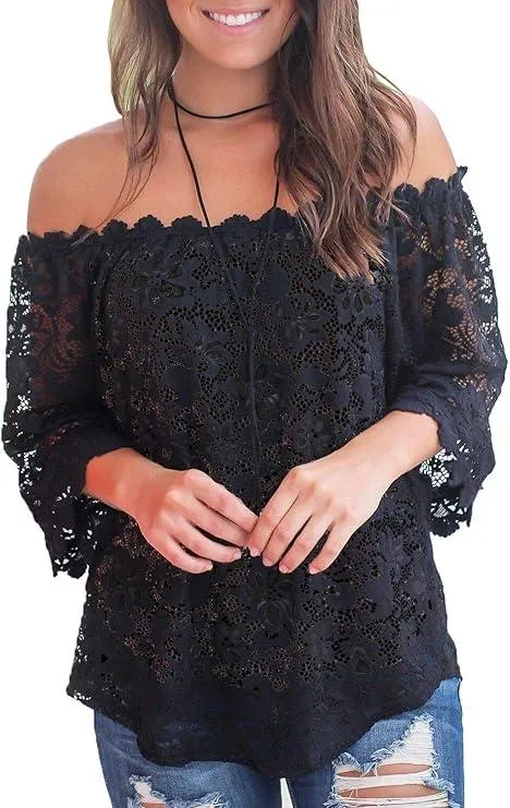 Lace Off Shoulder Top