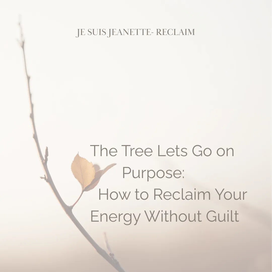 The Tree Lets Go on Purpose: How to Reclaim Your Energy Without Guilt