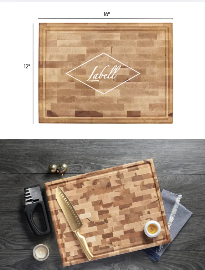 Modern catalog layout of curated CUTCO closing gift options