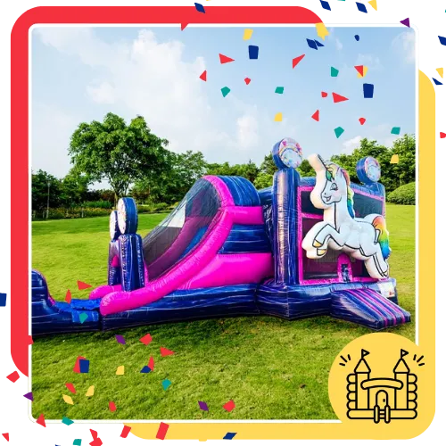 Inflatable games bringing fun to an event in Irving, TX