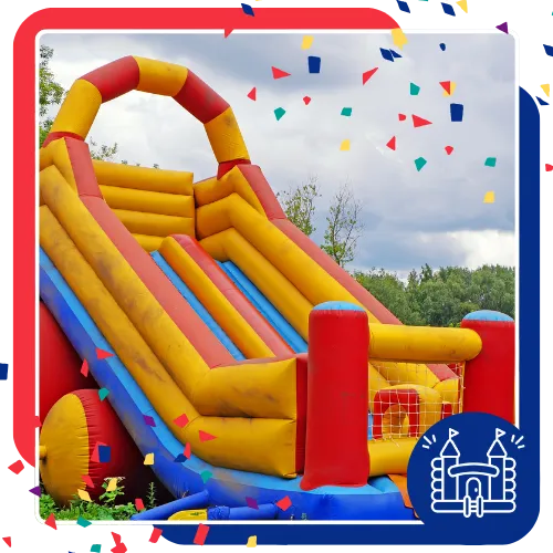Kids enjoying a bounce house party in Irving, TX