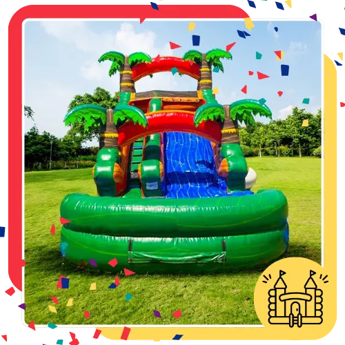 Giant slide ready for guests at a fun outdoor event in Arlington, TX