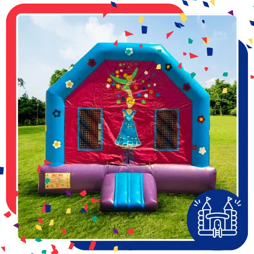 Local bounce houses ready for a birthday party in Fort Worth, TX