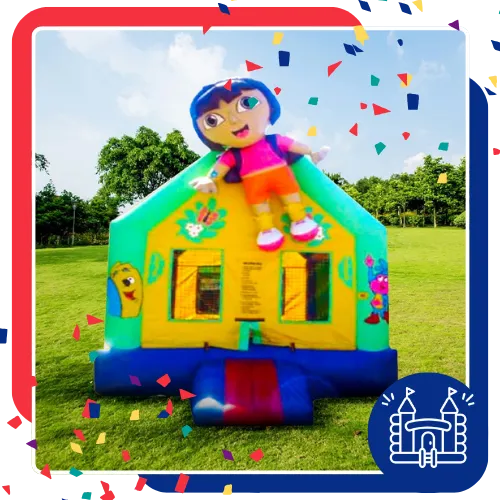 Clean inflatable party rental prepared for guests in Fort Worth, TX