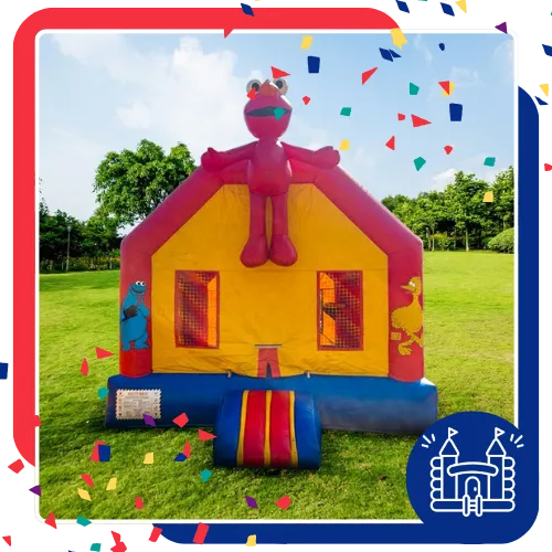 Clean party rental setup by Bouncing House Party before an event