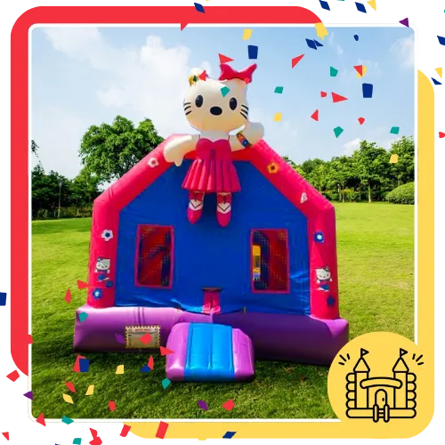 Safe toddler bounce house rental set up for a family celebration