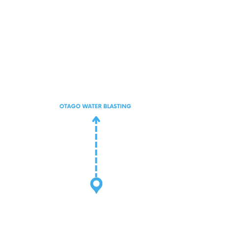 New Zealand Map with location maker on Otago. Text Saying Locally owned and operated.