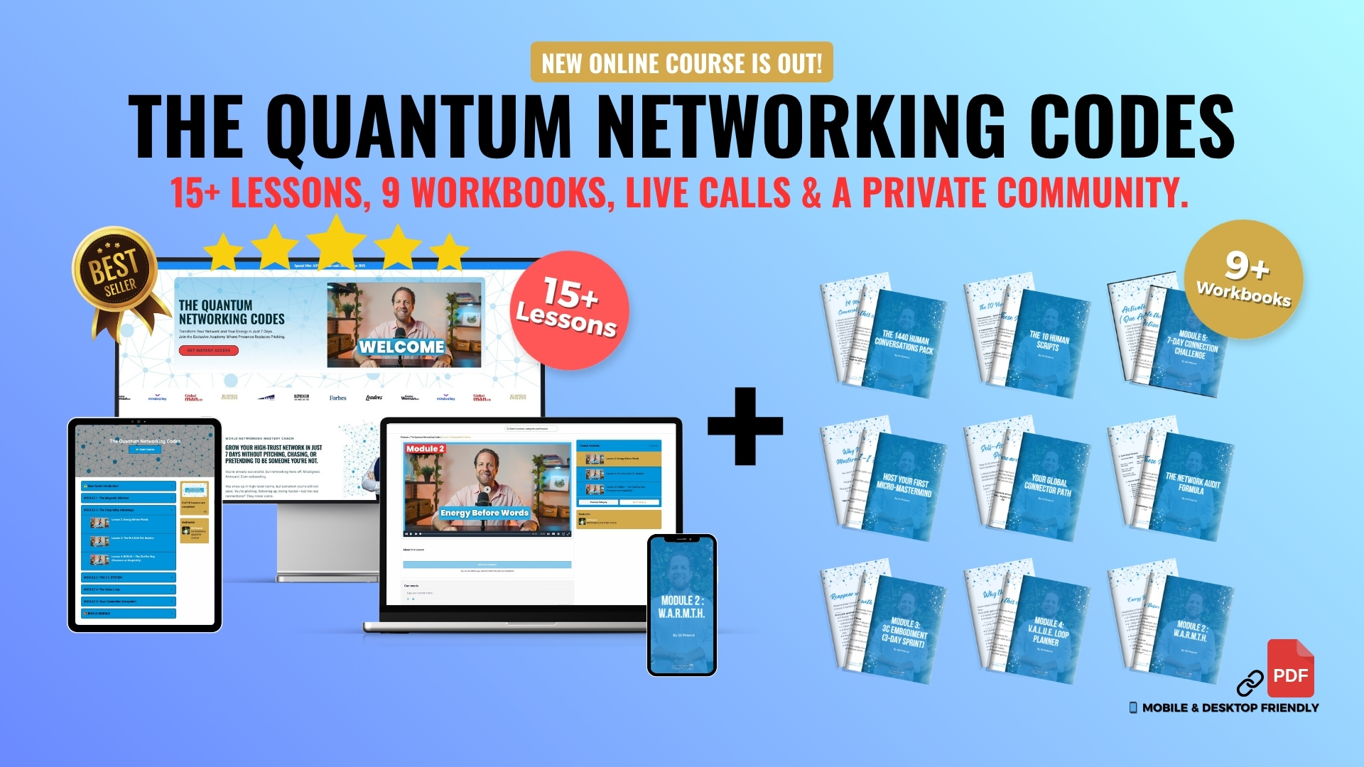 the quantum netwoking codes online course from gil petersil