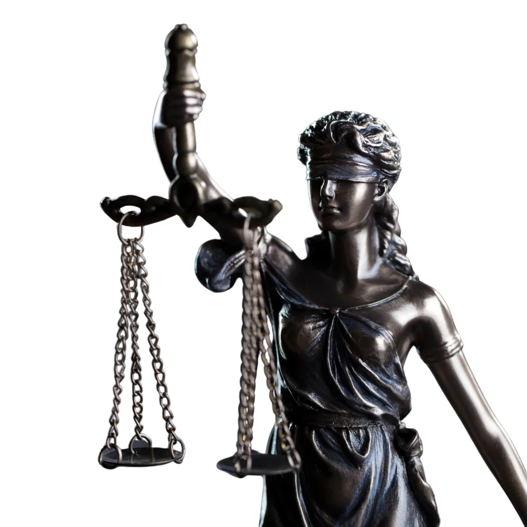 Statue of Lady Justice with blindfold holding a scale – Symbolizing fairness, equality, and impartiality in the legal system