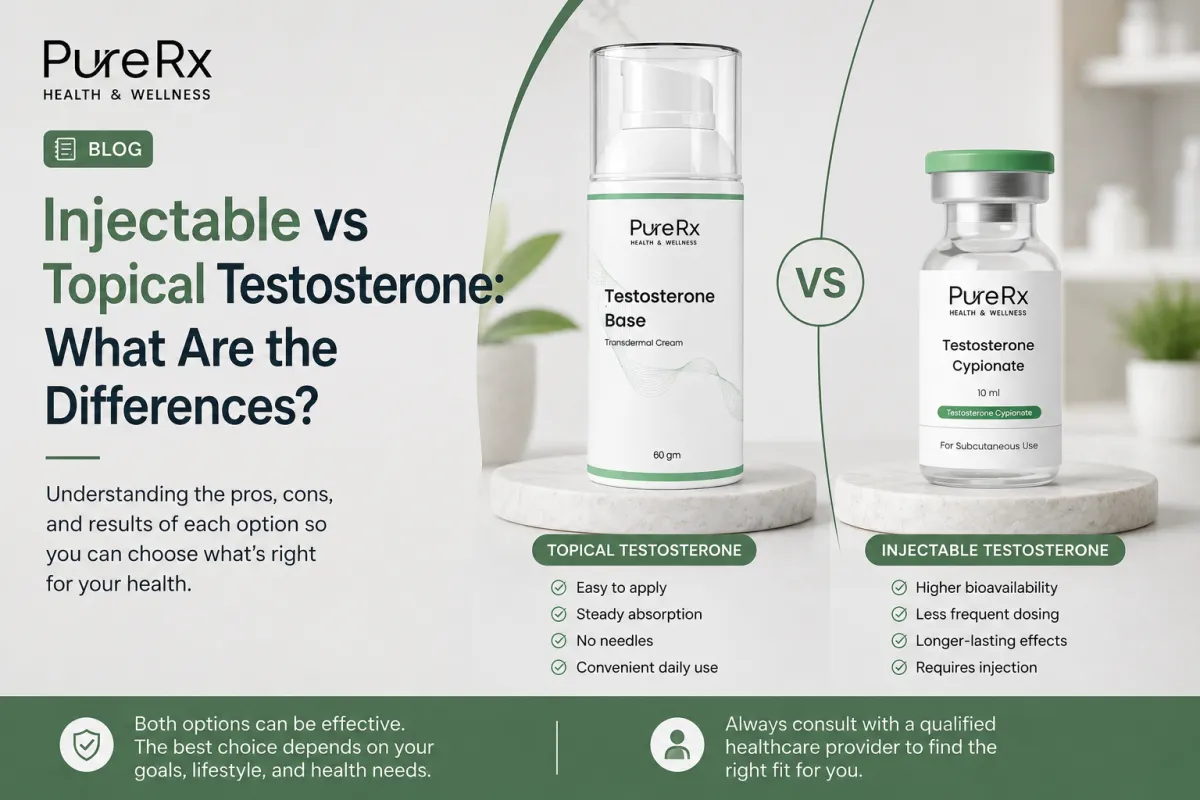 Injectable vs Topical Testosterone: What Are the Differences?