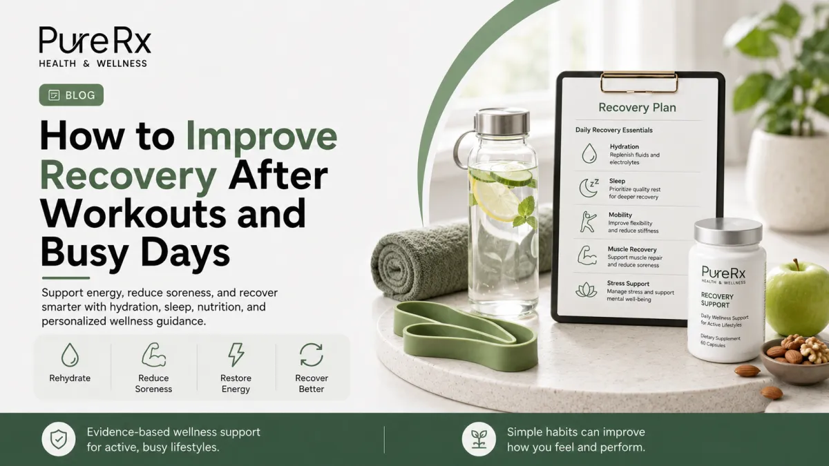 How to Improve Recovery After Workouts and Busy Days