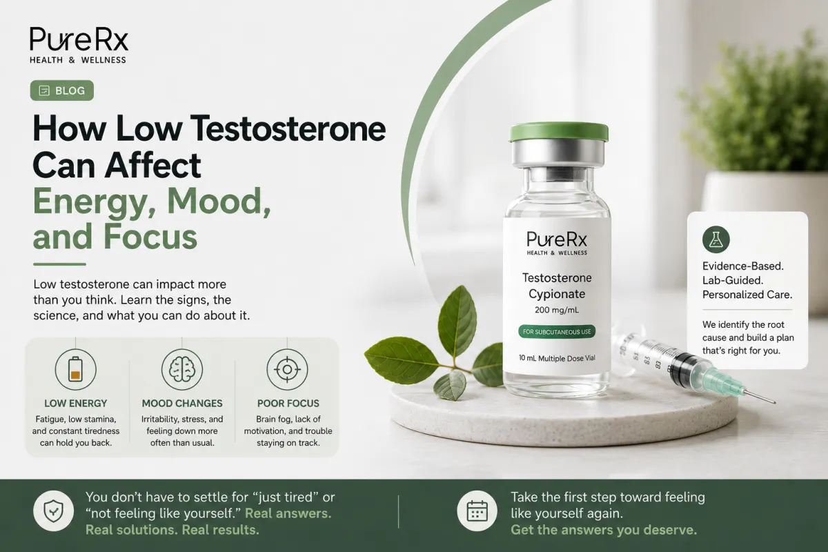 How Low Testosterone Can Affect Energy, Mood, and Focus
