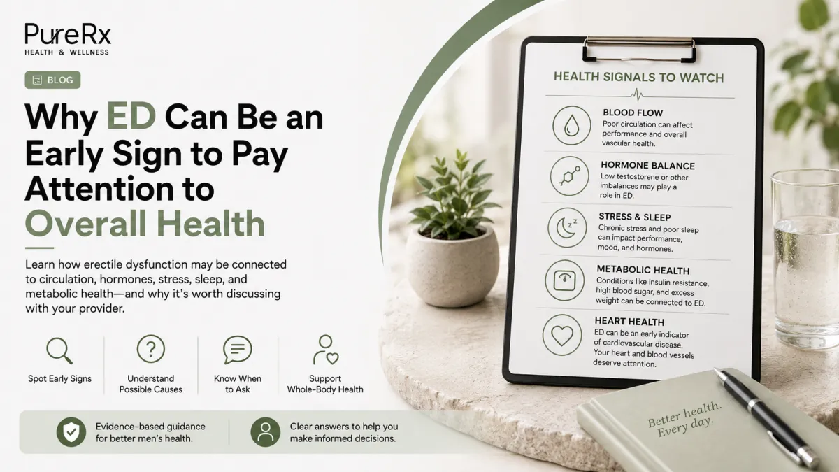 Why ED Can Be an Early Sign to Pay Attention to Overall Health