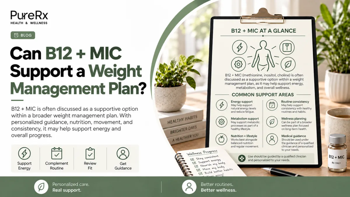 Can B12 + MIC Support a Weight Management Plan?