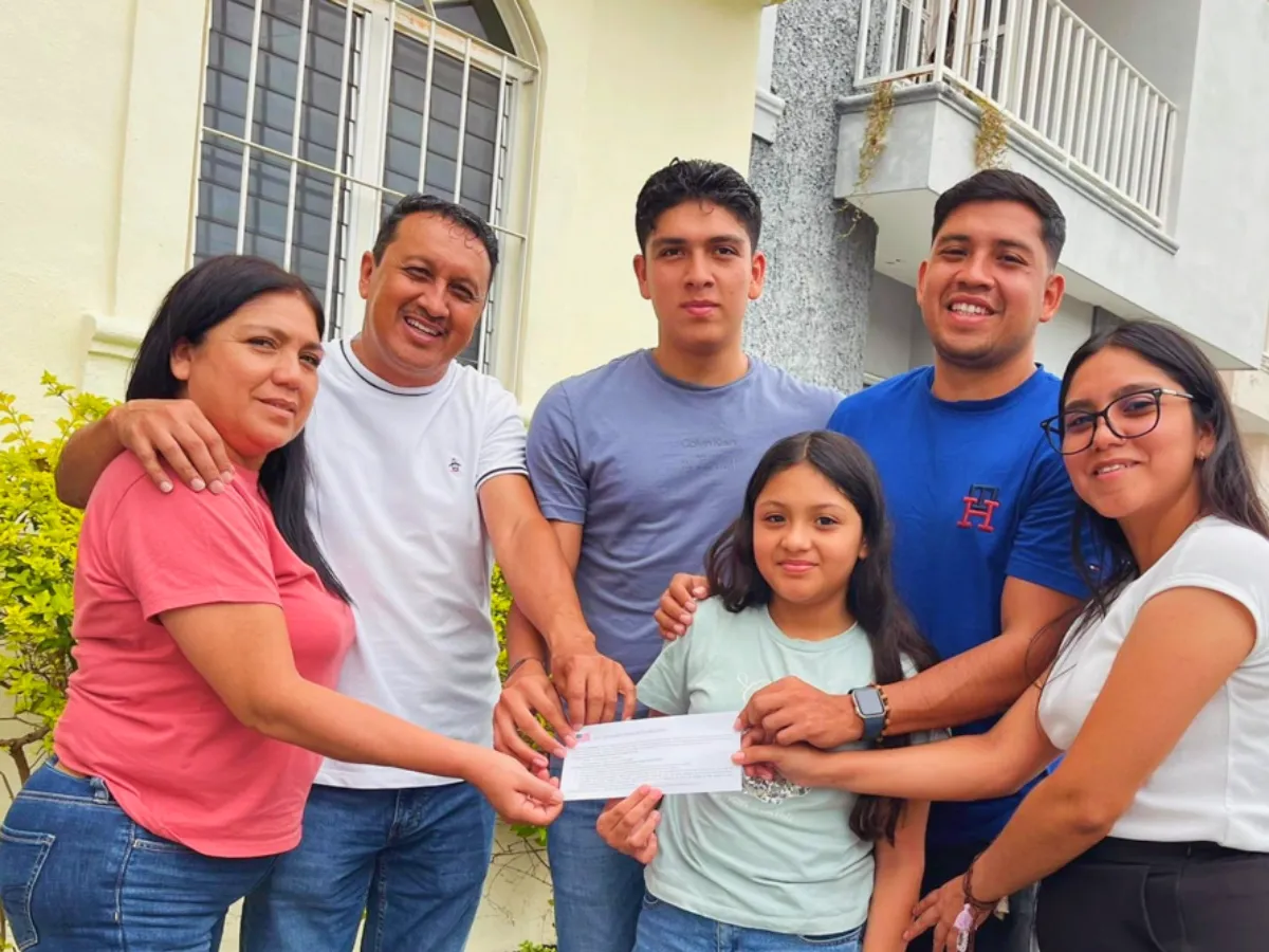 Familia aprobada en proceso de visa americana para viajar a Estados Unidos