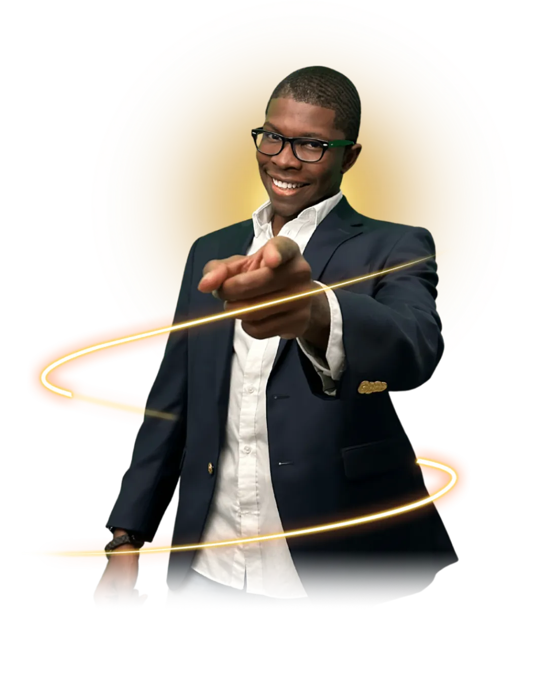 Ronald J Cobb II pointing