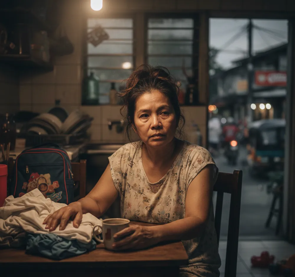 Stressed individual representing immune challenges