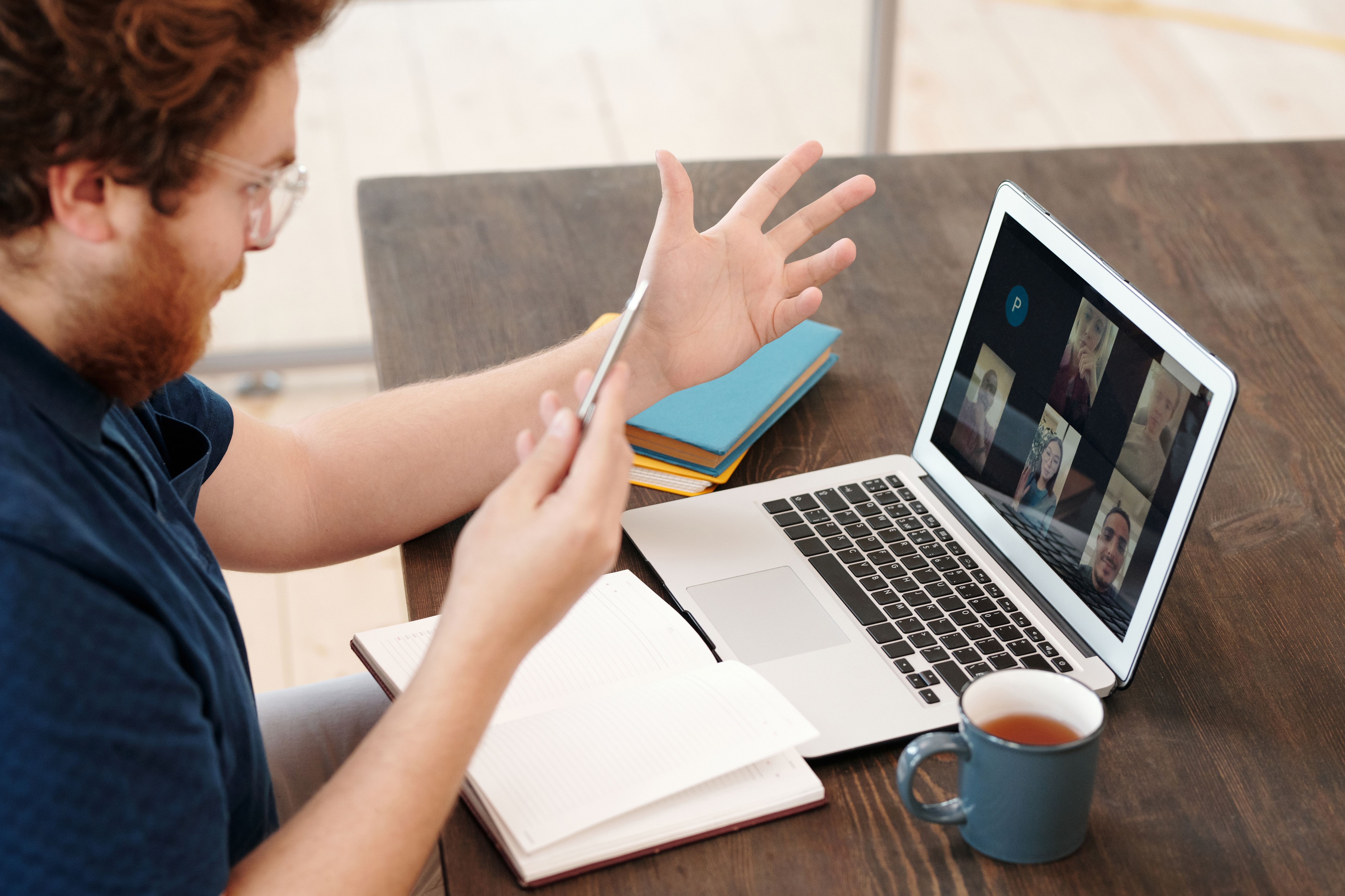 person using MacBook Pro