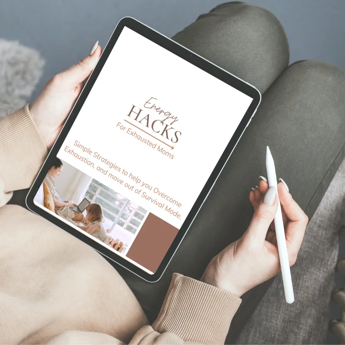 Free Guide - Energy Hacks for Exhausted Moms