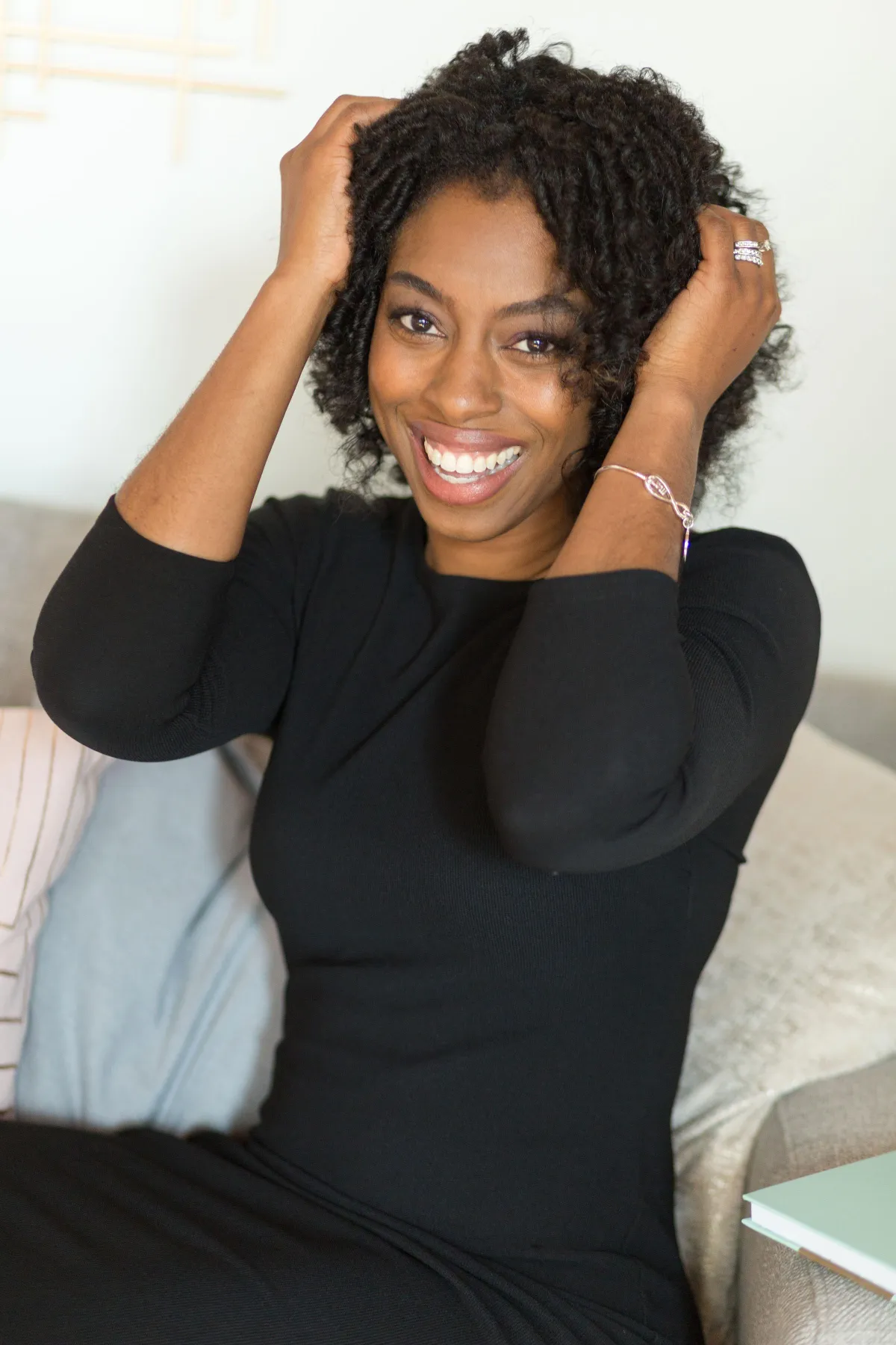 Dee Gilmore, founder of Dee Gilmore Beauty, in soft editorial portrait.