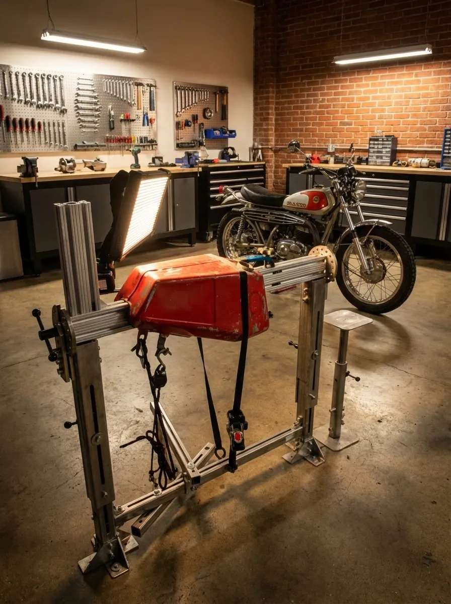 Restoring vintage motorcycle gastanks