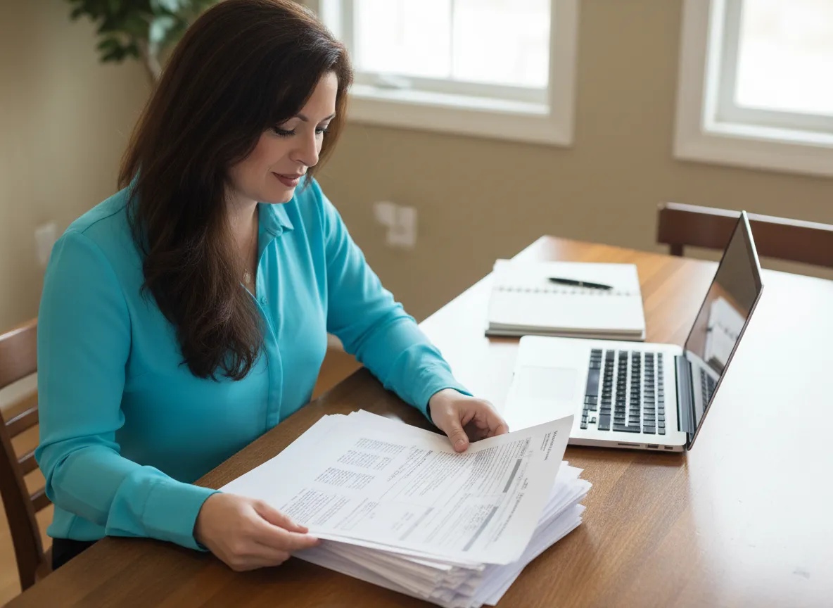 Image of an equestrian business owner training a horse. 