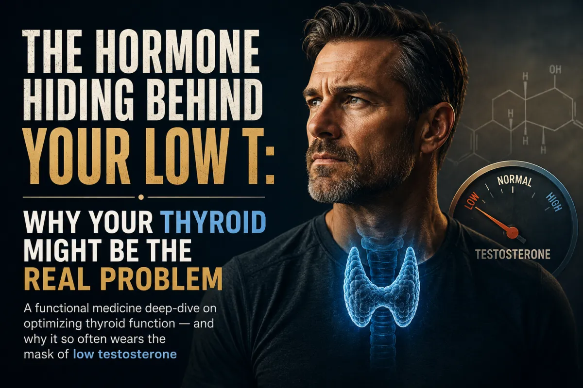 High-achieving man over 40 experiencing fatigue and low energy linked to thyroid and testosterone dysfunction
