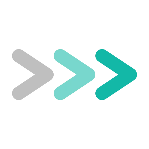 Progress arrow illustrating a streamlined lead system setup by Deacon Solutions.
