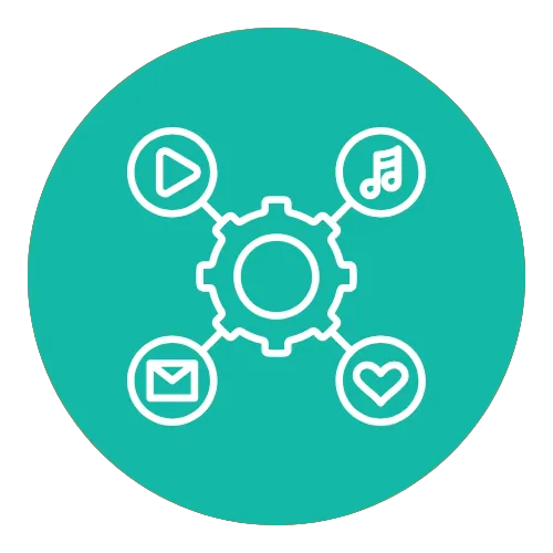 Social media management and content workflows within the Deacon Solutions all-in-one white-label marketing platform.