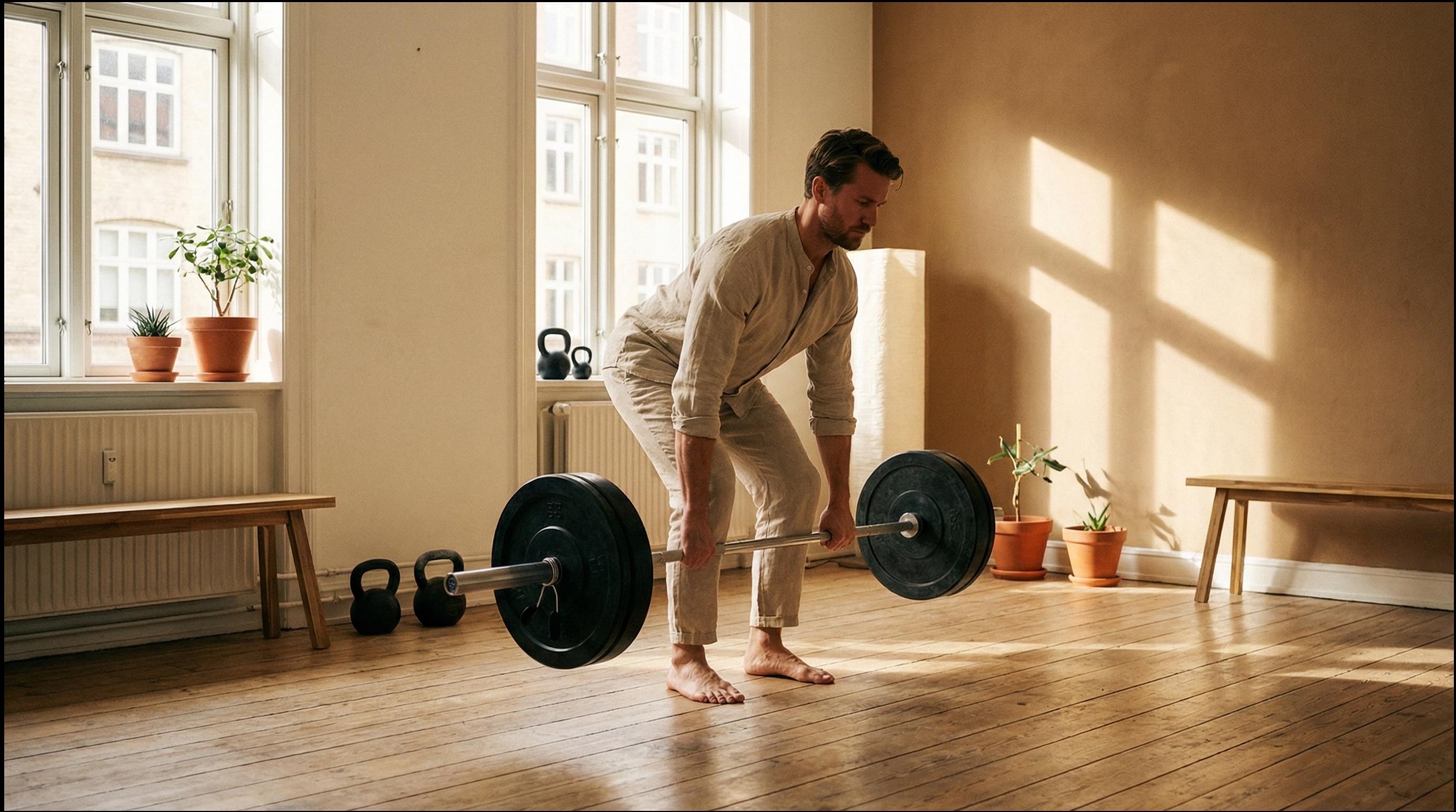 man doing deadlifts 