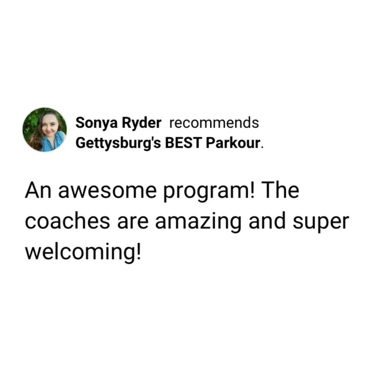 Review for Gettysburg's BEST Parkour