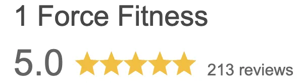 Google reviews for 1 Force Fitness