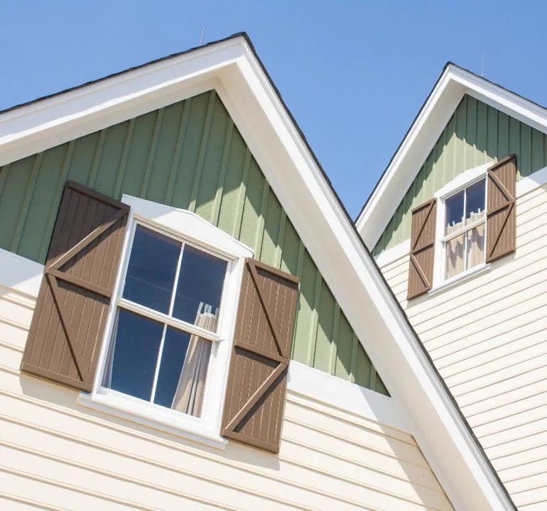 House with vinyl siding