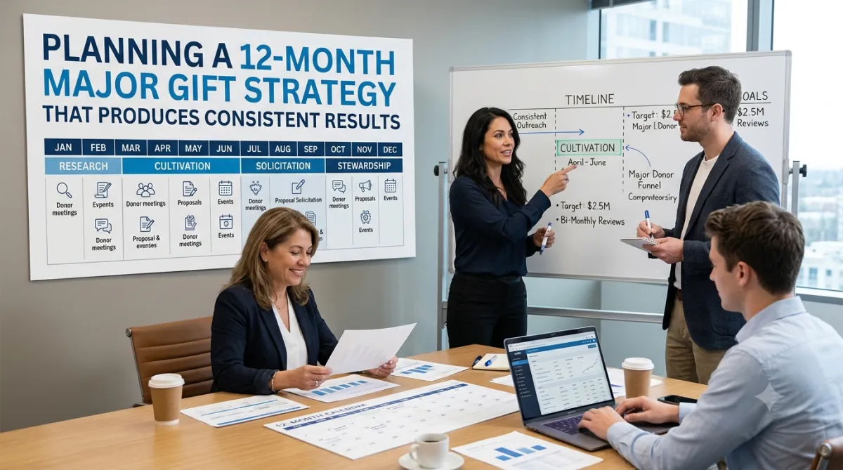 Planning a 12-Month Major Gift Strategy That Produces Consistent Results