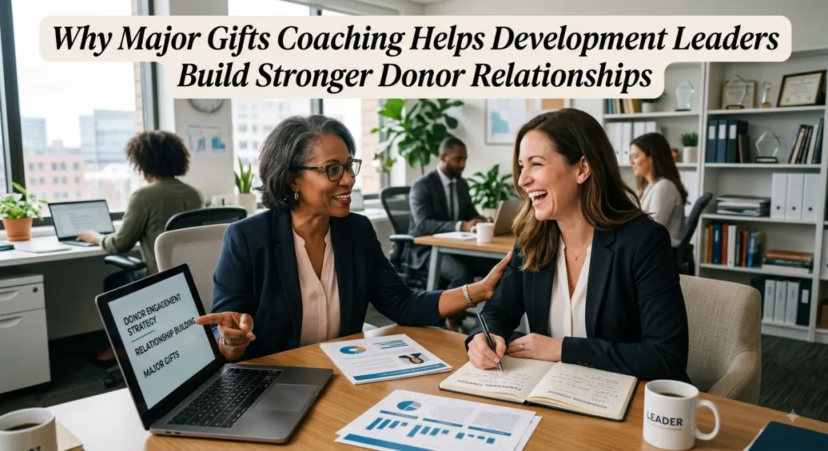 Why Major Gifts Coaching Helps Development Leaders Build Stronger Donor Relationships 