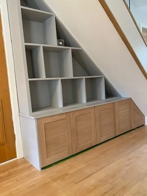 Understairs storage bespoke carpentry