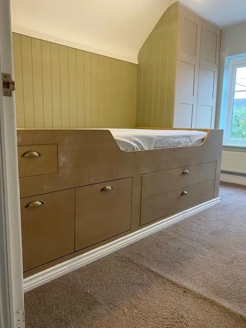 Custom Made space saving captains bed