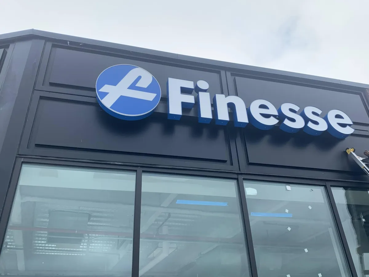 outdoor letter sign for business