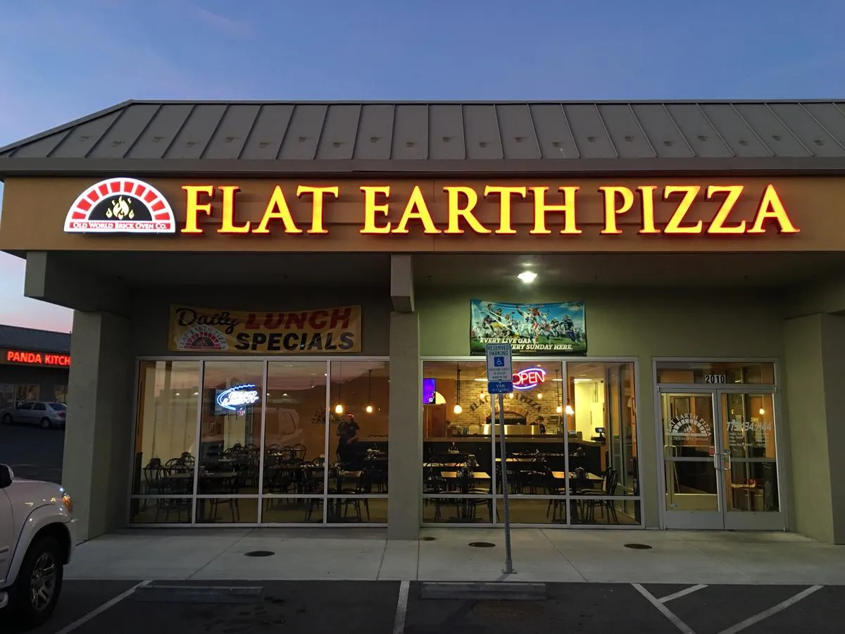 led outdoor business sign for restaurant