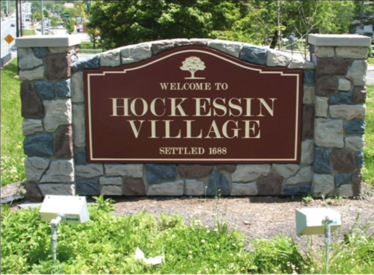 community entrance sign
