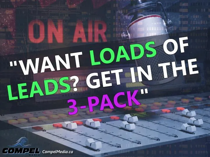 Want loads of leads? Get in the 3-pack