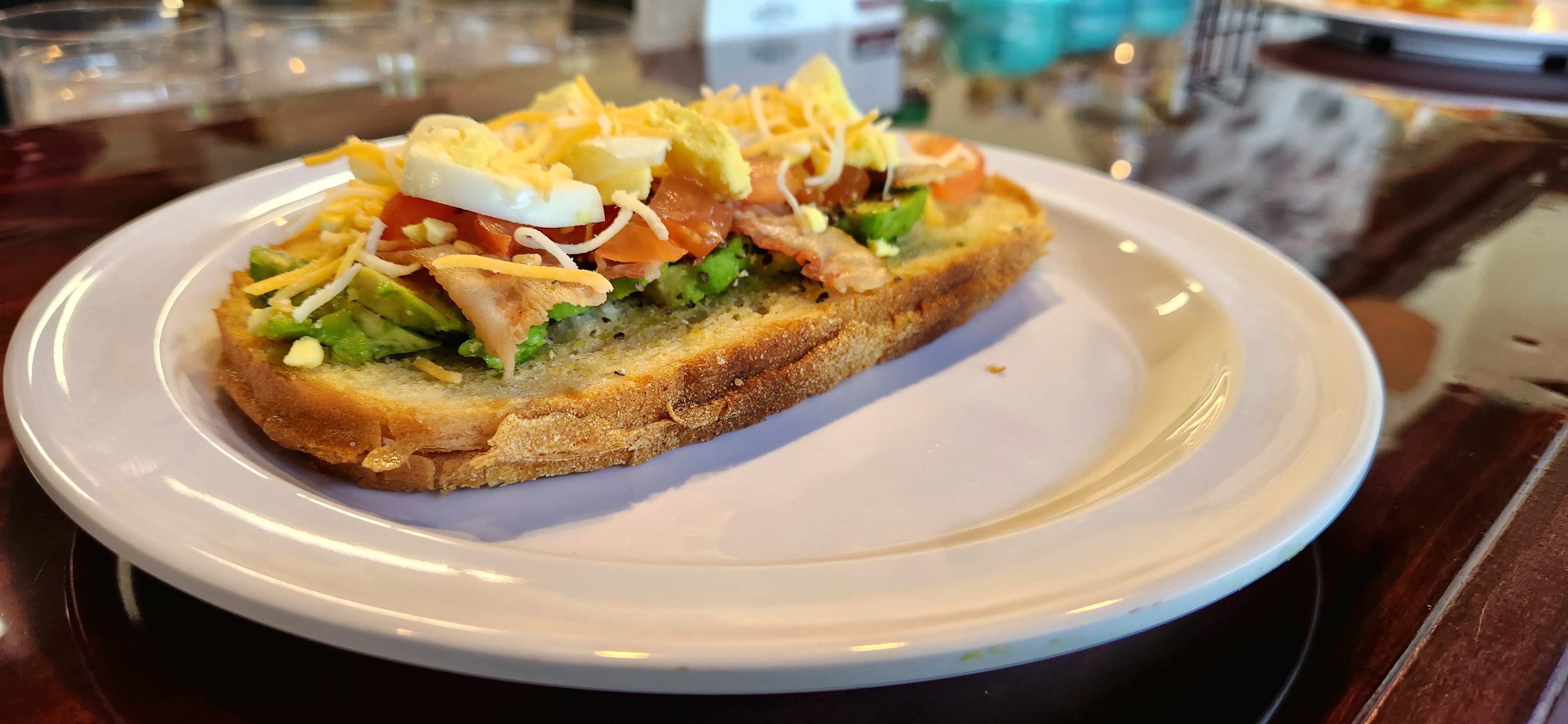 Smoothie made with real, fresh ingredients - mango, banana, and tumeric. dairy free gluten free