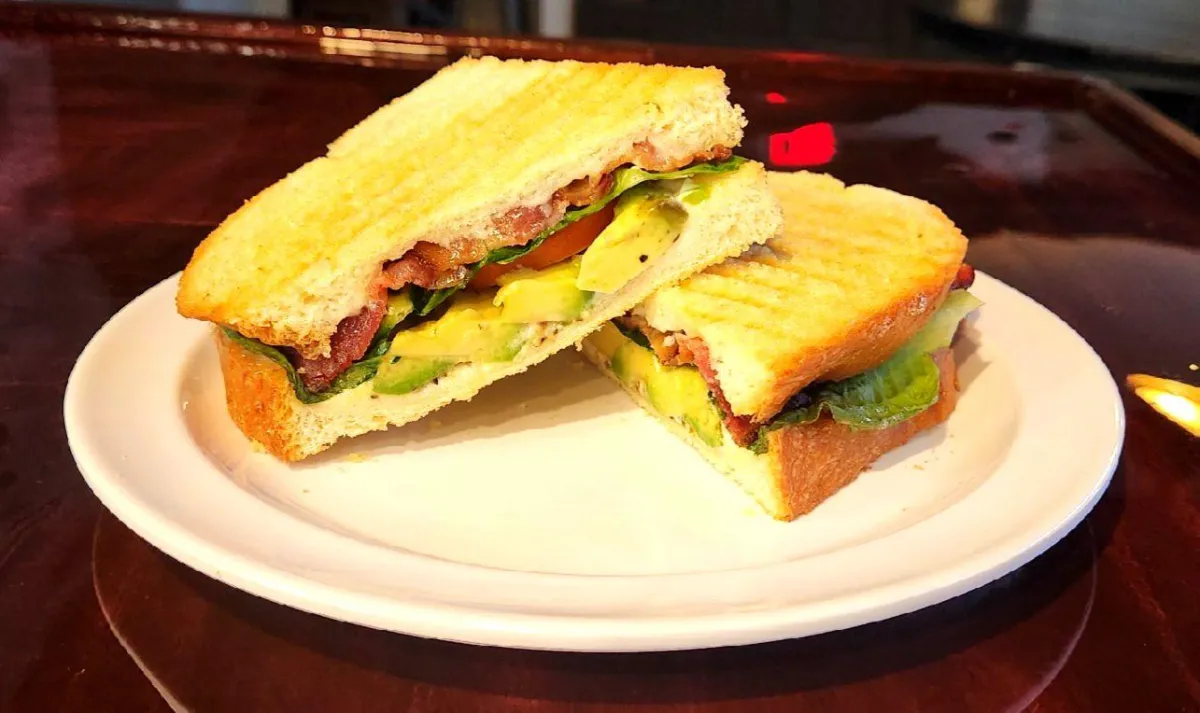 Smoothie made with real, fresh ingredients - mango, banana, and tumeric. dairy free gluten free