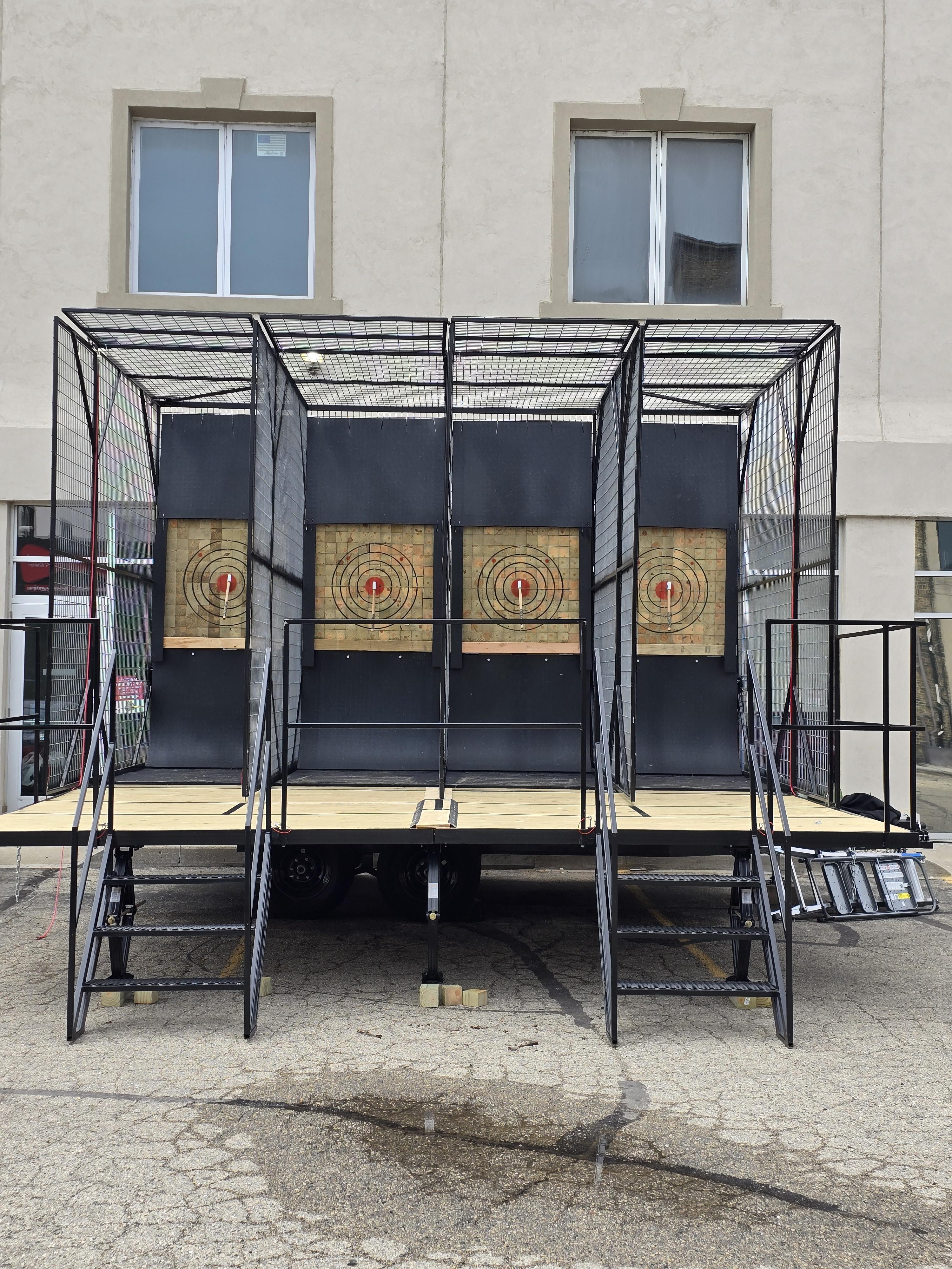 OUTDOOR AXE THROWING ENTERTAINMENT IN KENOSHA