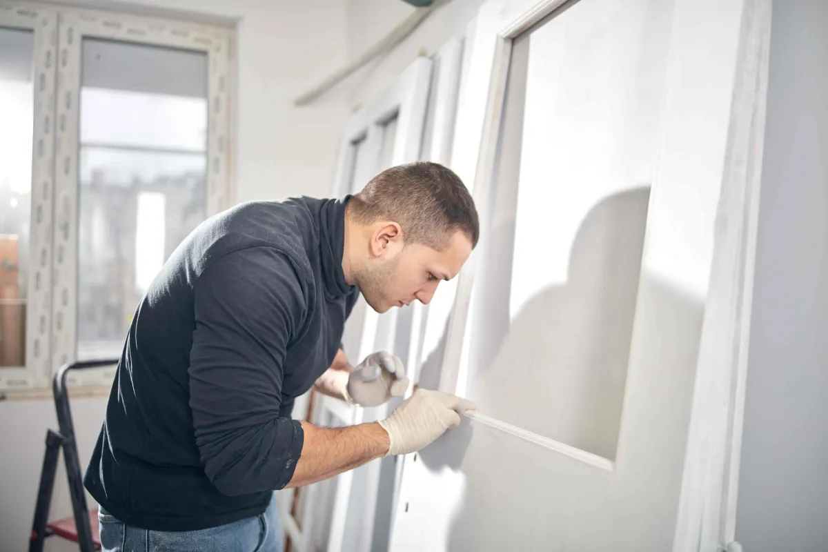 Residential Interior Painting Service with Painter and Interior Doors