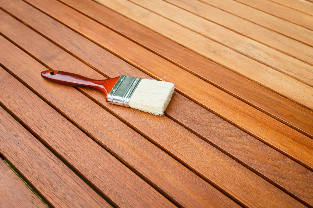 Deck Staining Service with Brush