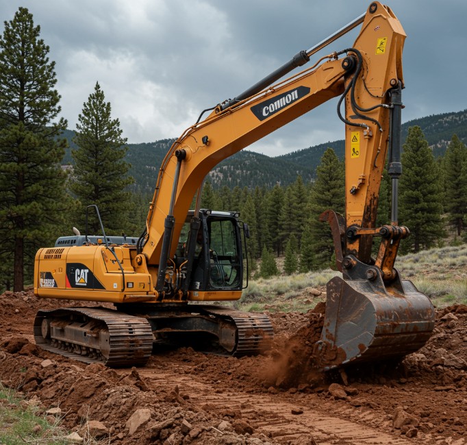 a view of a ski resort in the mountains